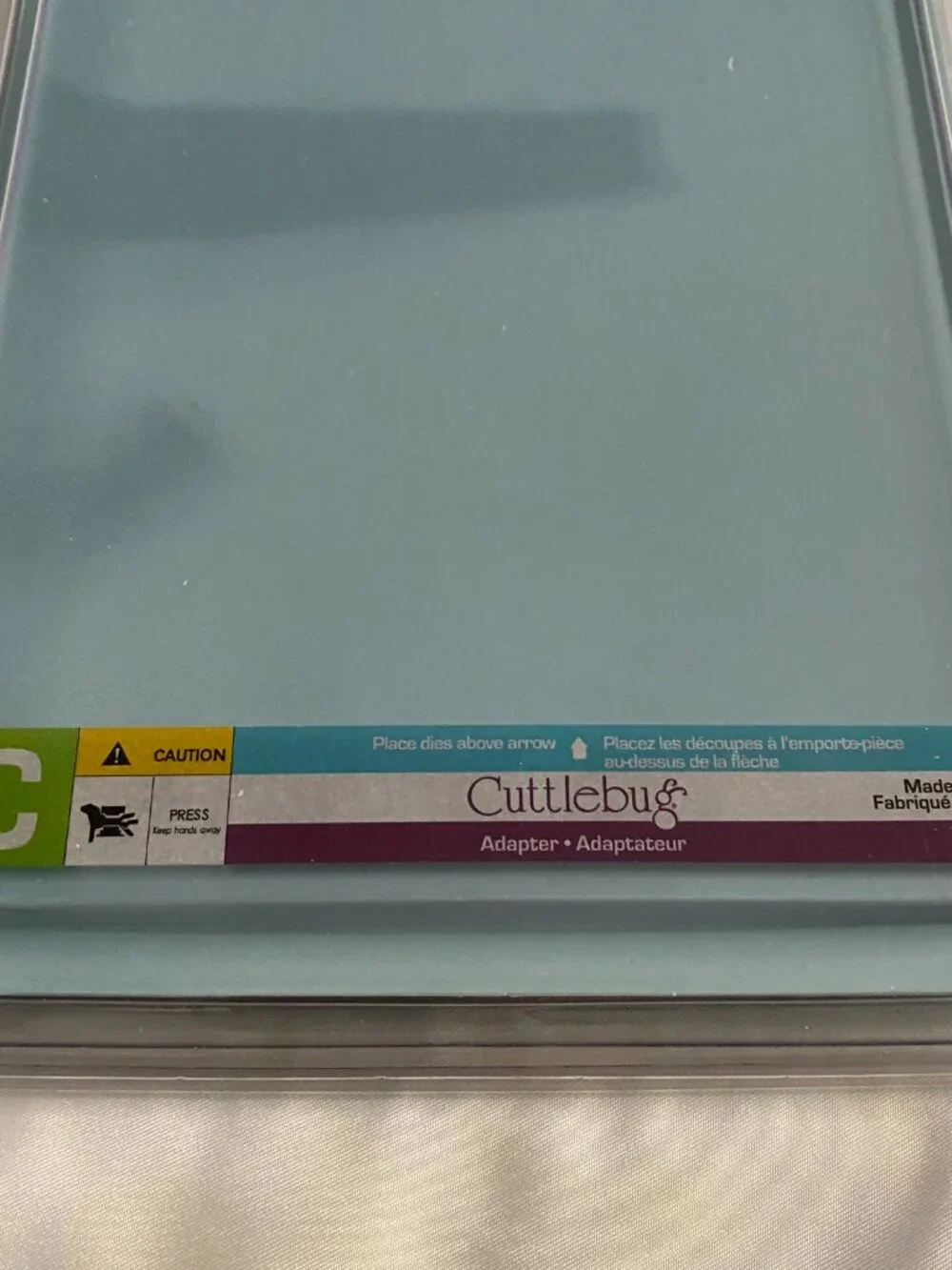 Cuttlebug A B C 6x13 Cutting Plates & Adapter Set